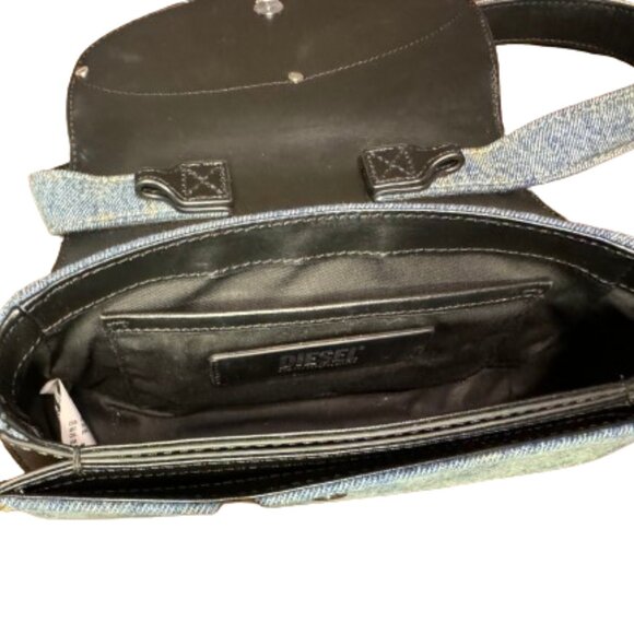 Diesel 1DR crystal-embellished Bag - Blue Denim - Picture 12 of 14